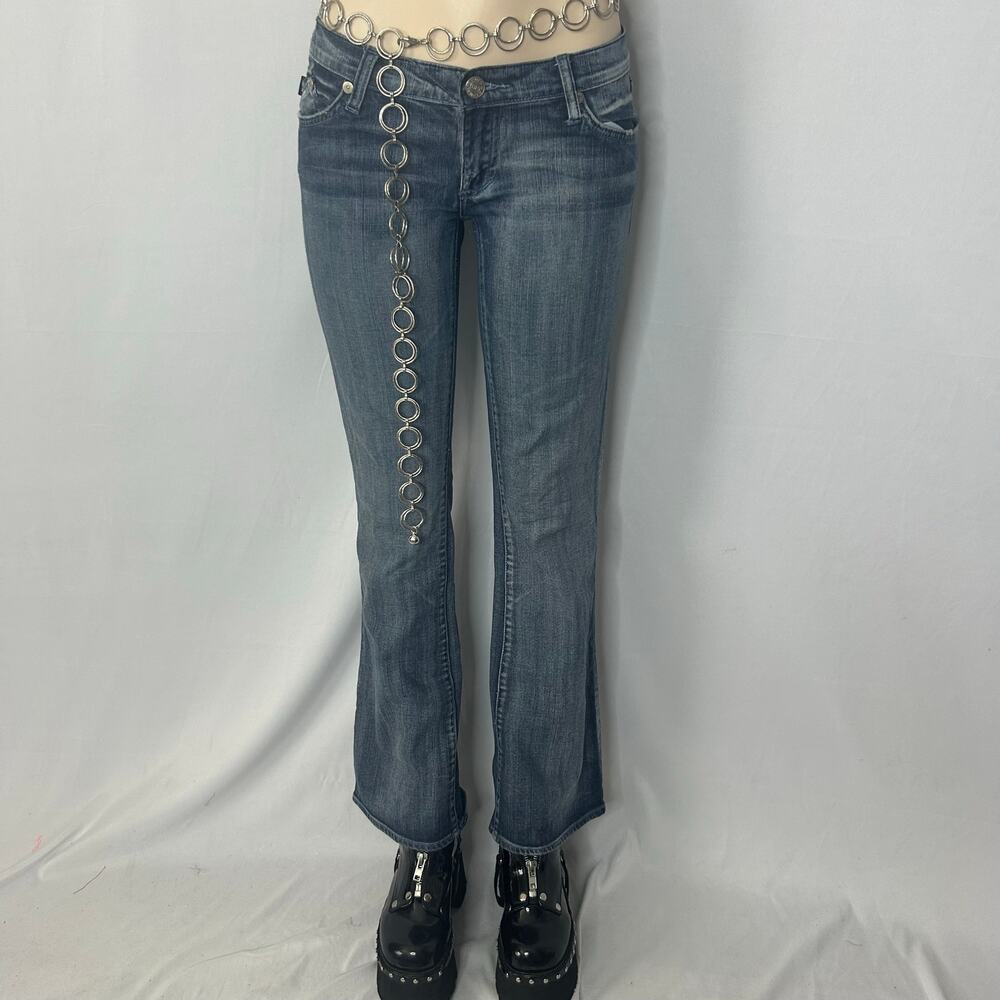 Rock & Republic Jagger 29 Y2K Low Rise Bootcut Jeans 30x31 Rhinestone festival